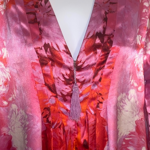 Oscar del la Renta Floral Robe - Picture 5 of 12